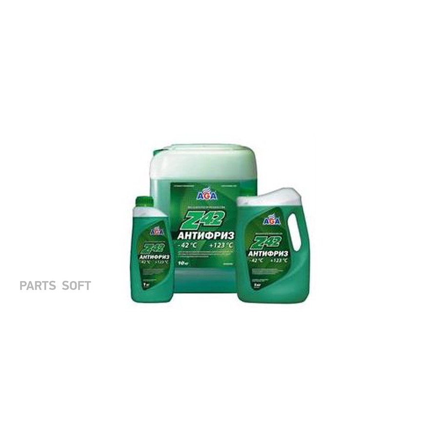 Антифриз AGA Z42 G12++ -42 С зеленый 1 кг - AGA None None